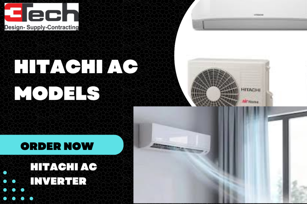 Hitachi 1.5 Ton Split Inverter AC 2025 model installed in a modern Pakistani living room